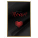 Poster Robot Heart - English texts with a red heart on a black background 122942 additionalThumb 16
