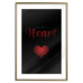 Poster Robot Heart - English texts with a red heart on a black background 122942 additionalThumb 14