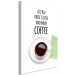 Canvas Print Coffee is served - English sign All You Need Is.. with a cup of coffee 123342 additionalThumb 2