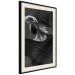 Poster Dreamer - black and white elegant portrait of woman with hat 123642 additionalThumb 3