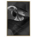 Poster Dreamer - black and white elegant portrait of woman with hat 123642 additionalThumb 20