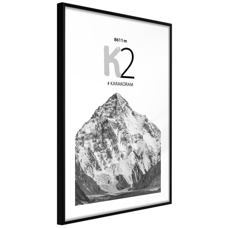 Poster K2 - English captions on black and white mountain landscape backdrop 123742 additionalImage 13