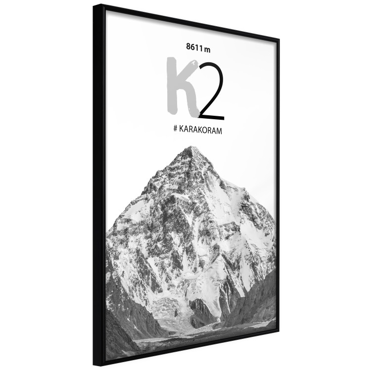 Poster K2 - English captions on black and white mountain landscape backdrop 123742 additionalImage 10