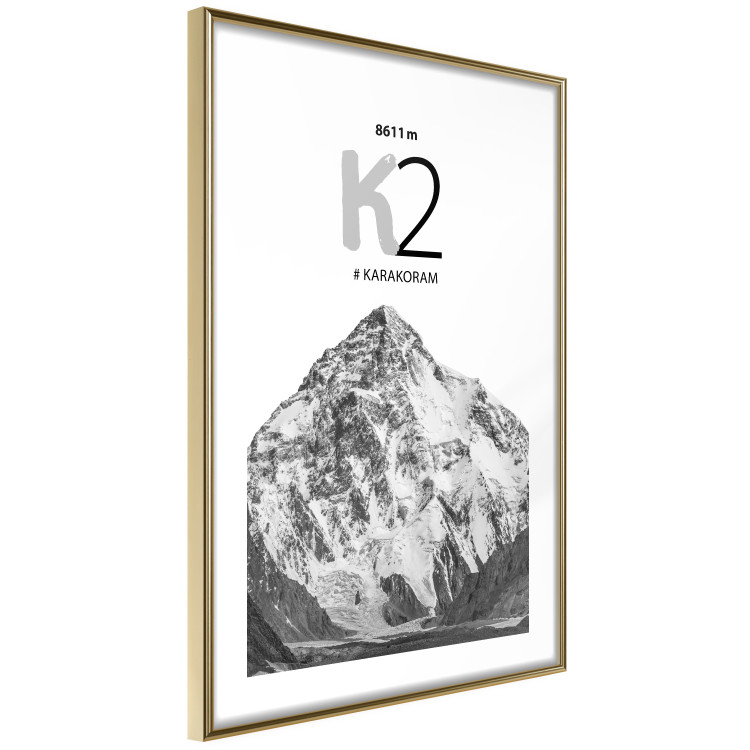 Poster K2 - English captions on black and white mountain landscape backdrop 123742 additionalImage 8