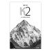 Poster K2 - English captions on black and white mountain landscape backdrop 123742