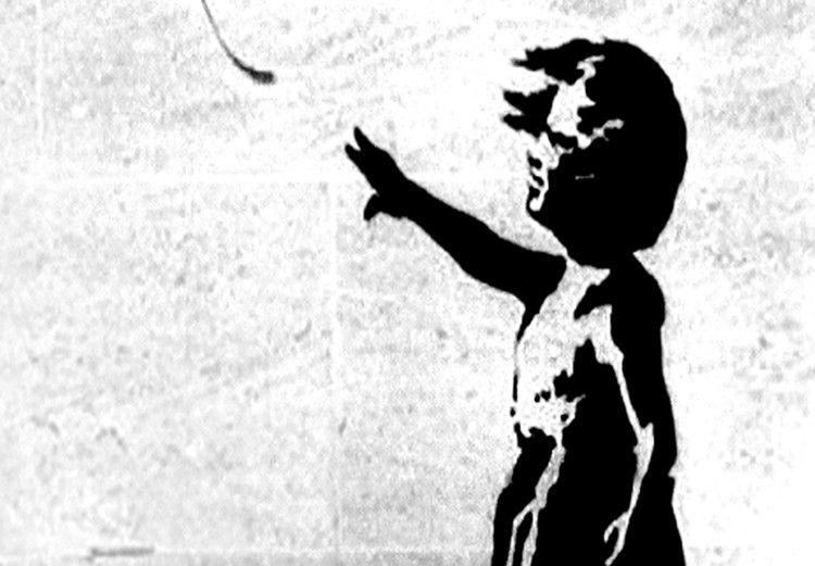 Large canvas print Banksy: Runaway Balloon [Large Format] 125542 additionalImage 5