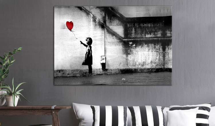 Large canvas print Banksy: Runaway Balloon [Large Format] 125542 additionalImage 6