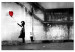 Large canvas print Banksy: Runaway Balloon [Large Format] 125542