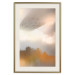 Poster Nostalgia - abstract landscape of birds in the sky in golden hues 126242 additionalThumb 22