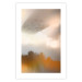 Poster Nostalgia - abstract landscape of birds in the sky in golden hues 126242 additionalThumb 25