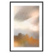 Poster Nostalgia - abstract landscape of birds in the sky in golden hues 126242 additionalThumb 27