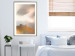 Poster Nostalgia - abstract landscape of birds in the sky in golden hues 126242 additionalThumb 13