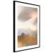 Poster Nostalgia - abstract landscape of birds in the sky in golden hues 126242 additionalThumb 13