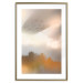 Poster Nostalgia - abstract landscape of birds in the sky in golden hues 126242 additionalThumb 16