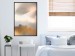 Poster Nostalgia - abstract landscape of birds in the sky in golden hues 126242 additionalThumb 5