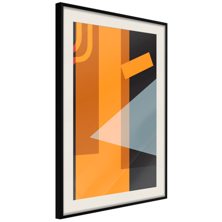 Poster Neons - abstract composition of geometric figures on a black background 126642 additionalImage 4