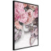 Poster Give a Kiss - abstract portrait of a woman surrounded by light roses 127242 additionalThumb 13