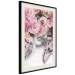 Poster Give a Kiss - abstract portrait of a woman surrounded by light roses 127242 additionalThumb 2