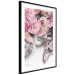 Poster Give a Kiss - abstract portrait of a woman surrounded by light roses 127242 additionalThumb 6