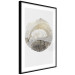 Wall Poster Trace - light composition with the texture of a tree cross-section on a white background 127342 additionalThumb 6