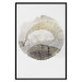 Wall Poster Trace - light composition with the texture of a tree cross-section on a white background 127342 additionalThumb 18