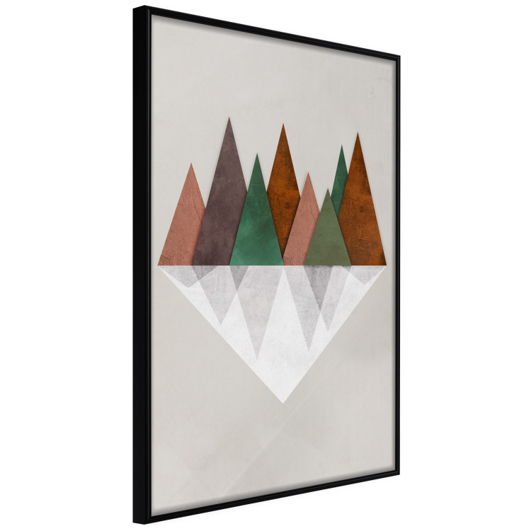 Wall Poster Symmetrical Land - unique geometric abstraction in earth tones 129342 additionalImage 11