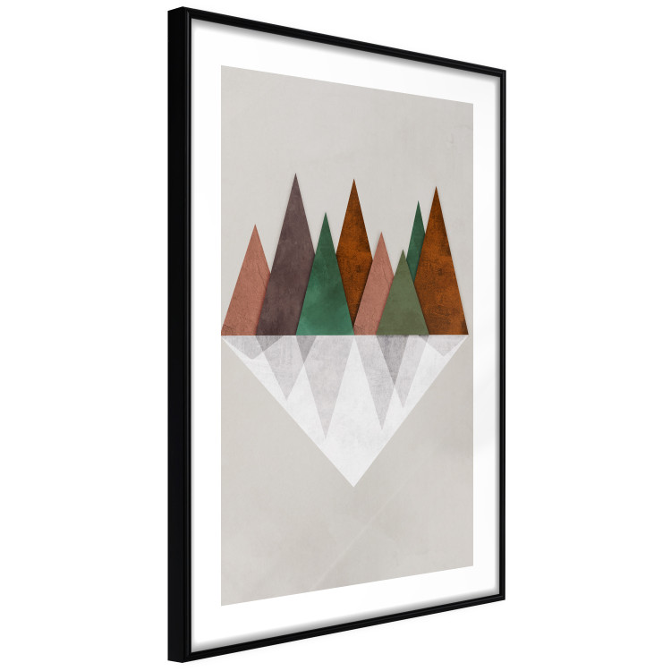 Wall Poster Symmetrical Land - unique geometric abstraction in earth tones 129342 additionalImage 6