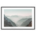 Poster Mountain Horizon - landscape of rocky mountains with a gentle misty glow 129842 additionalThumb 17