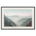 Poster Mountain Horizon - landscape of rocky mountains with a gentle misty glow 129842 additionalThumb 19