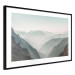 Poster Mountain Horizon - landscape of rocky mountains with a gentle misty glow 129842 additionalThumb 8