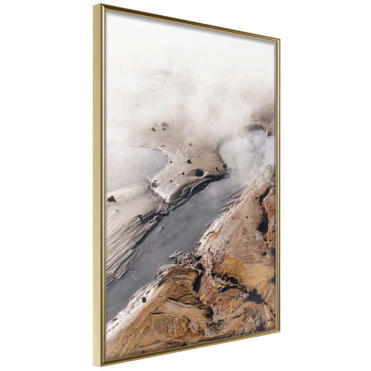 Wall Poster Hot Springs - landscape of warm and steaming water springs amidst mountains 130242 additionalImage 14