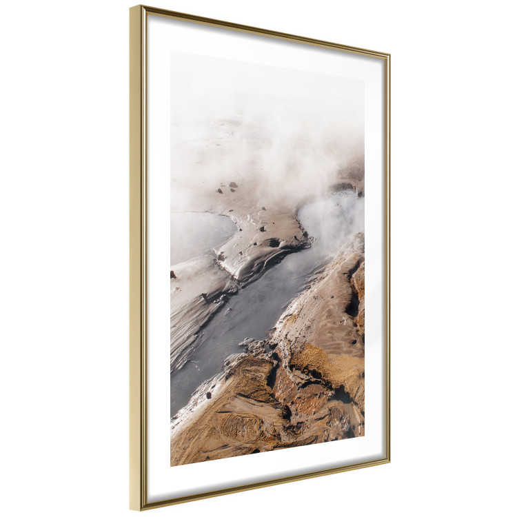 Wall Poster Hot Springs - landscape of warm and steaming water springs amidst mountains 130242 additionalImage 9