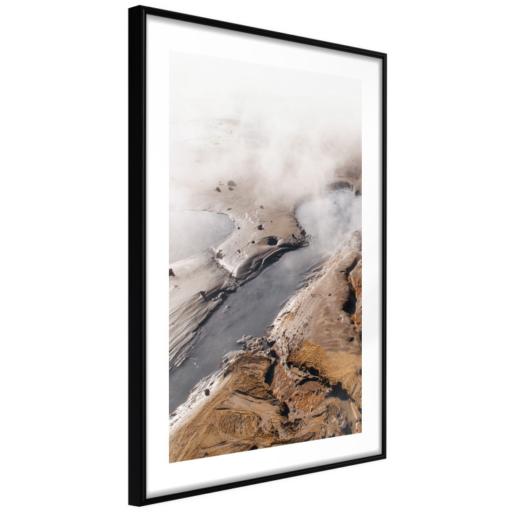 Wall Poster Hot Springs - landscape of warm and steaming water springs amidst mountains 130242 additionalImage 8