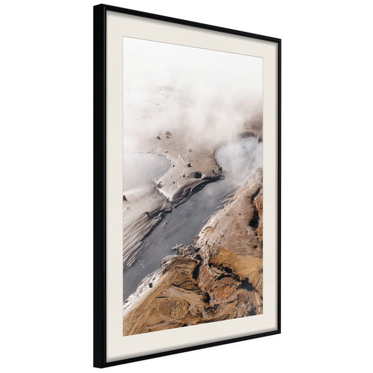 Wall Poster Hot Springs - landscape of warm and steaming water springs amidst mountains 130242 additionalImage 2
