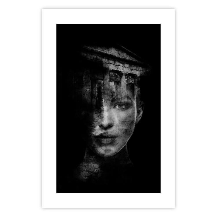 Wall Poster Feminine Architecture - portrait of a female face in an abstract motif 131842 additionalImage 19