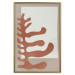 Poster Matissa's Flower - abstract brown leaves on a beige and gray background 134342 additionalThumb 17