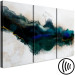 Canvas Print Azure Crevice (3-piece) - green watercolor-style abstraction 135042 additionalThumb 6