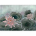 Wall Mural Oriental vegetation - lotus flowers floating with leaves on a sheet of water 135742 additionalThumb 1