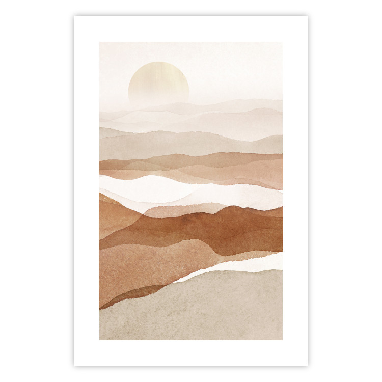 Wall Poster Desert Lightness - landscape of hot sands against a sunset backdrop 136042 additionalImage 11