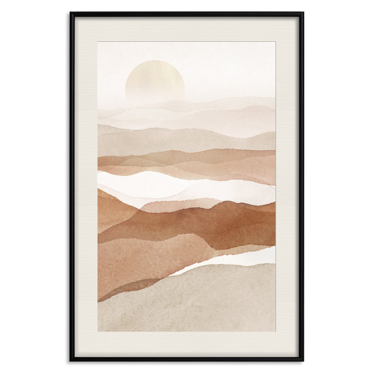 Wall Poster Desert Lightness - landscape of hot sands against a sunset backdrop 136042 additionalImage 17