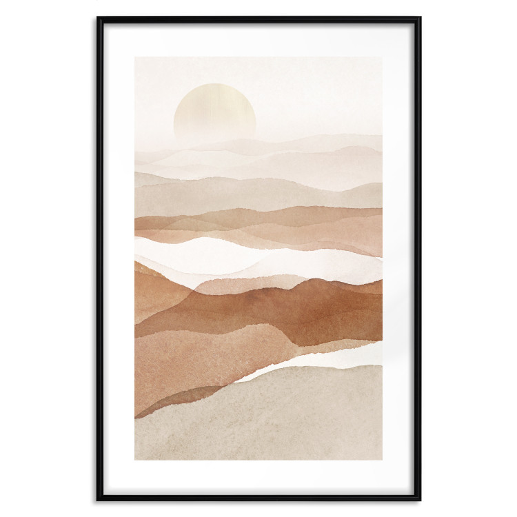 Wall Poster Desert Lightness - landscape of hot sands against a sunset backdrop 136042 additionalImage 19
