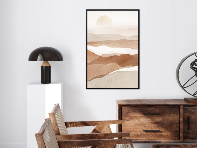 Wall Poster Desert Lightness - landscape of hot sands against a sunset backdrop 136042 additionalImage 15