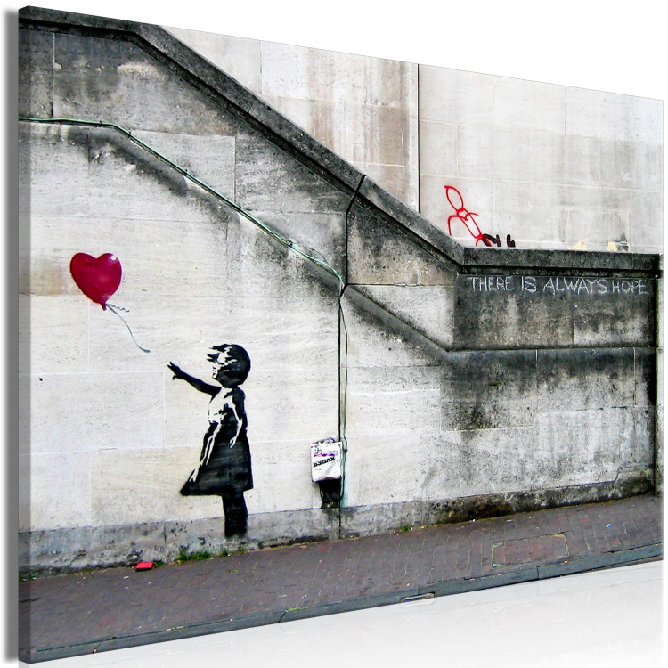Large canvas print Girl With a Balloon by Banksy [Large Format] 136442 additionalImage 3