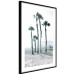 Wall Poster Palms in the Wind - beach landscape with large palms on a light background 137842 additionalThumb 4