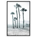 Wall Poster Palms in the Wind - beach landscape with large palms on a light background 137842 additionalThumb 13