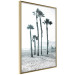 Wall Poster Palms in the Wind - beach landscape with large palms on a light background 137842 additionalThumb 8