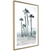 Wall Poster Palms in the Wind - beach landscape with large palms on a light background 137842 additionalThumb 2