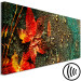 Canvas Print Red Leaf on Moss (1-piece) Narrow - glamour-style abstraction 138342 additionalThumb 6