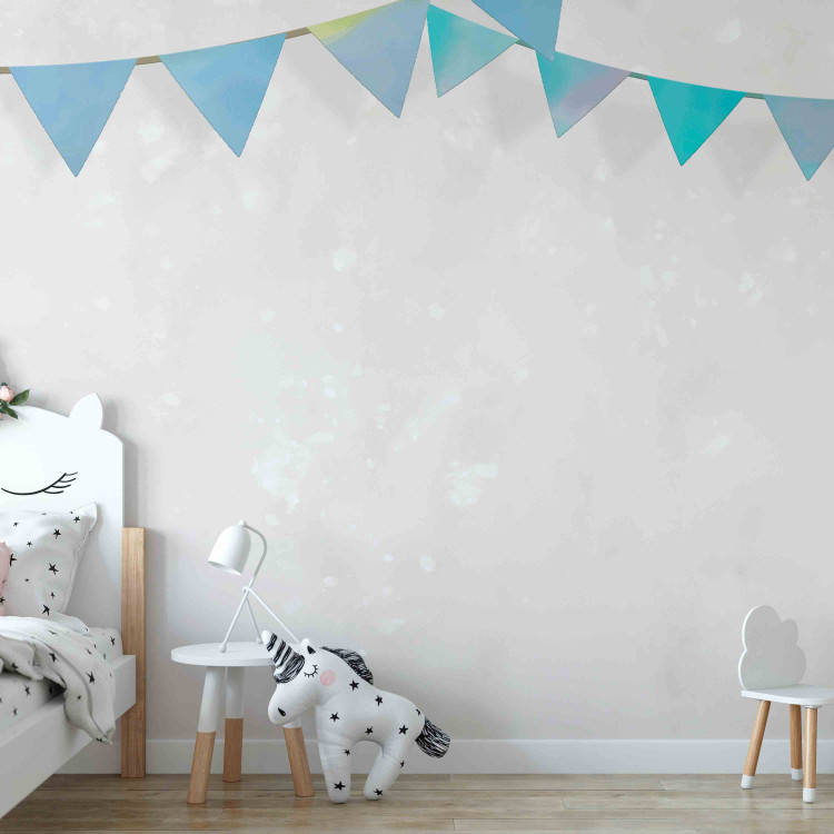 Wall Mural Kids' flags - flags in shades of blue on white background 143742 additionalImage 6