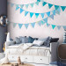 Wall Mural Kids' flags - flags in shades of blue on white background 143742 additionalThumb 4